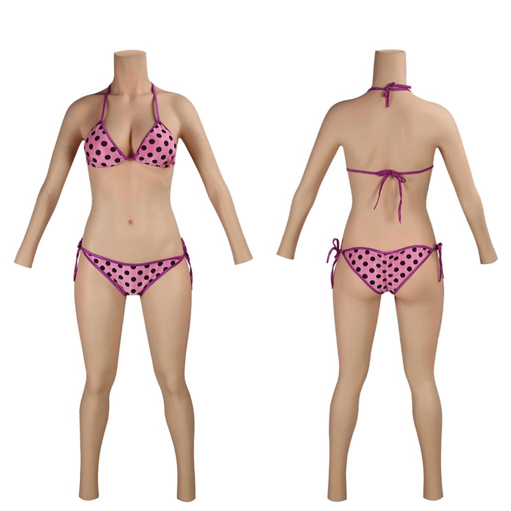 Silicone Full Silicone Female Body Urethra Male Cotton E Cup [BodhiTCM] Suit, Body, 9/10 Length, Bodysuit, Suit, Insertable, Included, Cosplay,