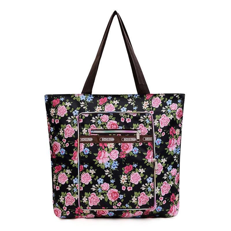 Duża lekka składana przenośna torba na zakupy przenośna o dużej pojemności przenośna torba na ramię damska torba do przechowywania