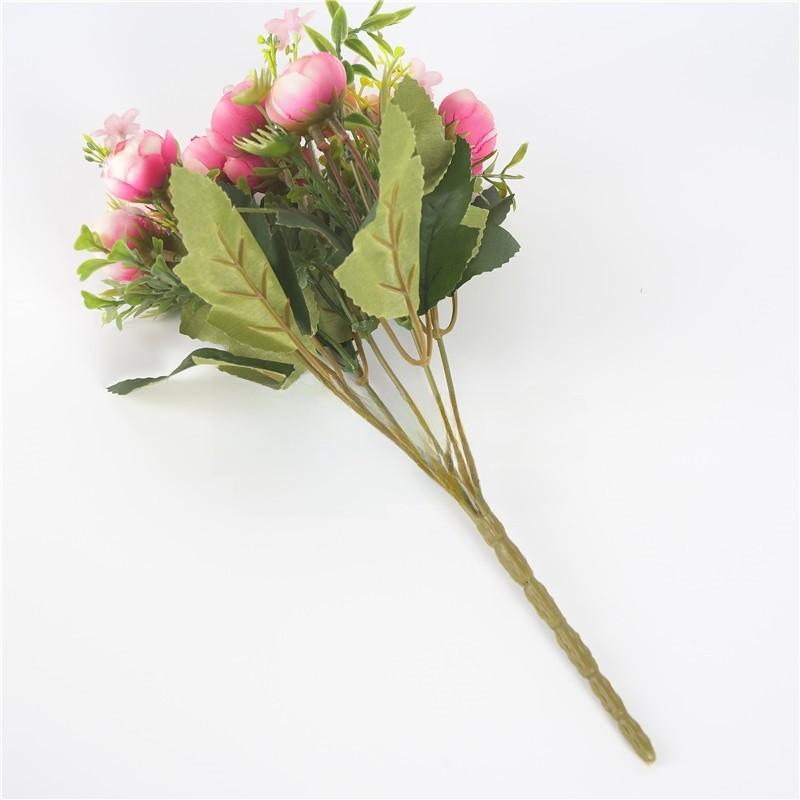 Sp Camellia Artificial Rose Bud Wedding Decoration Floral Arrangement Event Home