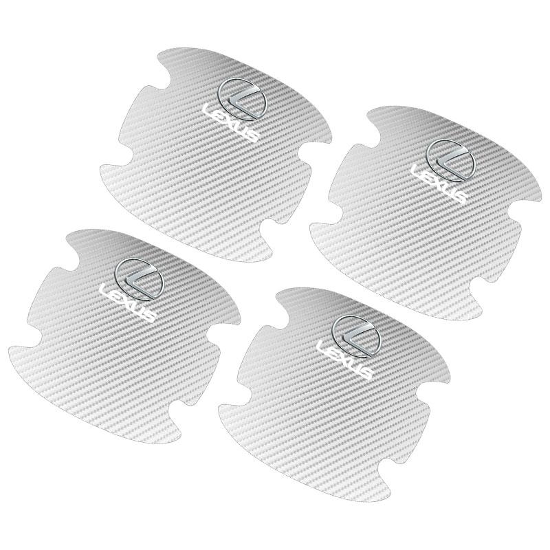 Kohlefaser Auto Türgriff Schutz Aufkleber Emblem Zubehör Für Lexus RX 300 IS 250 300 GX 400 460 UX 200 NX LX GS ES