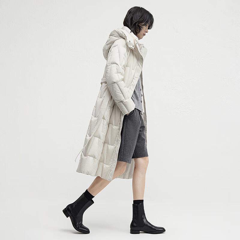 Bo Women's Mid-Length Hooded Down Jacket BDR4RD4117