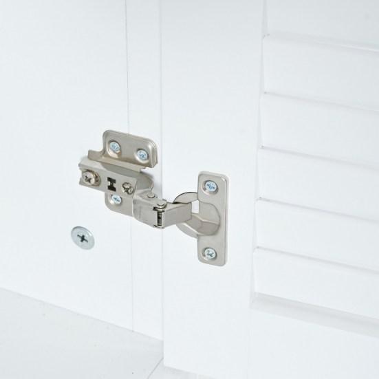 Floor Cabinet Large Capacity Stable Structure with Adjustable Shelves Space-saving Waterproof Floor Standing Kitchen Cabinet Storage