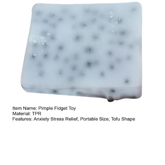 1/2/3 Pièces Tofu Éclatement de Boutons Jouet Fidget Enfants Adolescents Soulagement du Stress Jeu d'Éclatement d'Acné Décompression Doufu