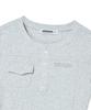 PRENDA Pocket Button Short Sleeve Gray