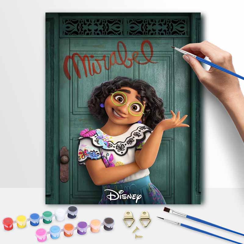 Disney Mirabel Encanto oil painting art set handmade diy gift home decoration 20x30cm