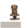 200 Sets Chicago Screws Round Head Rivets 7x5mm   Handcraft Pure Copper Round Head Rivets Leather Rivets for Handbag