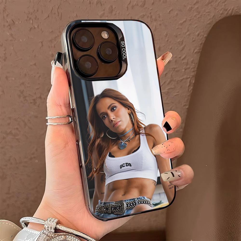 singer A-anitta funk generation phone case for iPhone 17 17Air 16 15 14 13 12 11 Pro Max Plus Colorful Silver