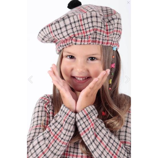 Kids Kız Çocuk Şapkalı Volanlı Trend Elbise Ak2200