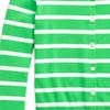 Polo Ralph Lauren Striped Cotton-Blend Cardigan Women Cardigans Green WMPOSWENC020957-300