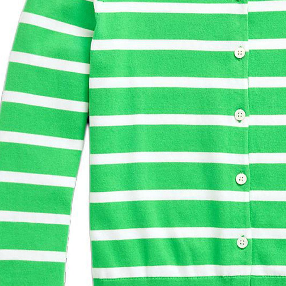 Polo Ralph Lauren Striped Cotton-Blend Cardigan Women Cardigans Green WMPOSWENC020957-300