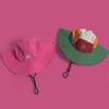 Polyester Contrasting Color Bucket Hats Quick Drying Sun Protection Fishing Caps  Ladies Girl