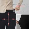 Office Work Pants for Hand Stretch [byDream] Semi-Bootcut Pants, Commuting, Washable, Material, Spring/Autumn (L, Long, Black)