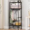 Simple Wardrobe Floor Standing Storage Cabinet Multi-layer Vertical Wardrobe Space Saving Storage Cabinet Economical Wardrobe