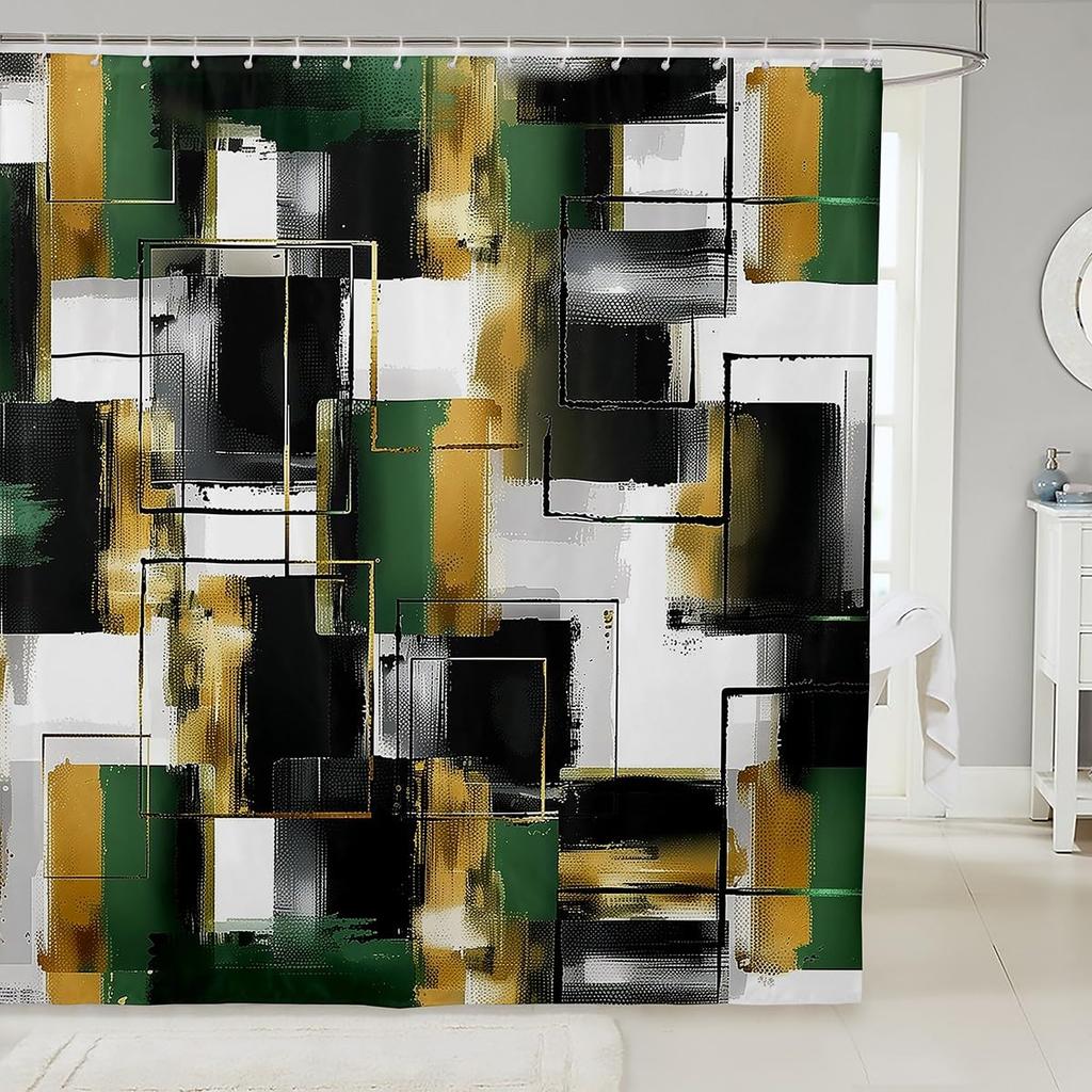 Aurora Borealis Fabric Shower Curtain Northern Lights Shower Curtain Aurora Snow Mountain Waterproof Bathroom Curtains Galaxy
