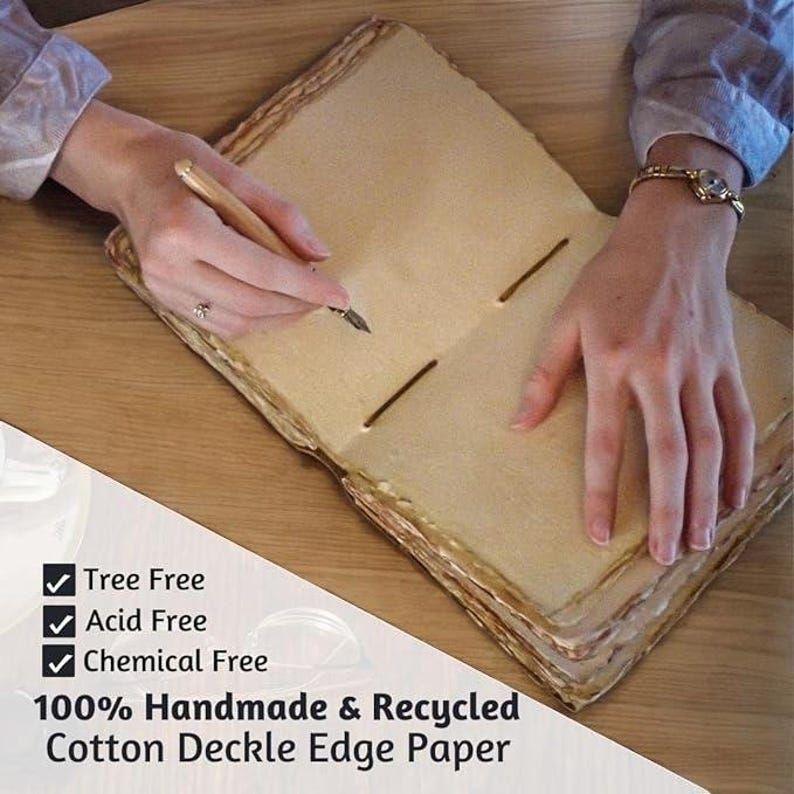 400 Page Large Grimoire Leather Journal For Women, Handmade Tree of Life, Blank Spell Book of Shadows, Junk Journal, Gift For Him Her,