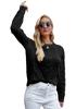 2026 Autumn Winter Women's Long Sleeve Cable Knit Pullover Sweater