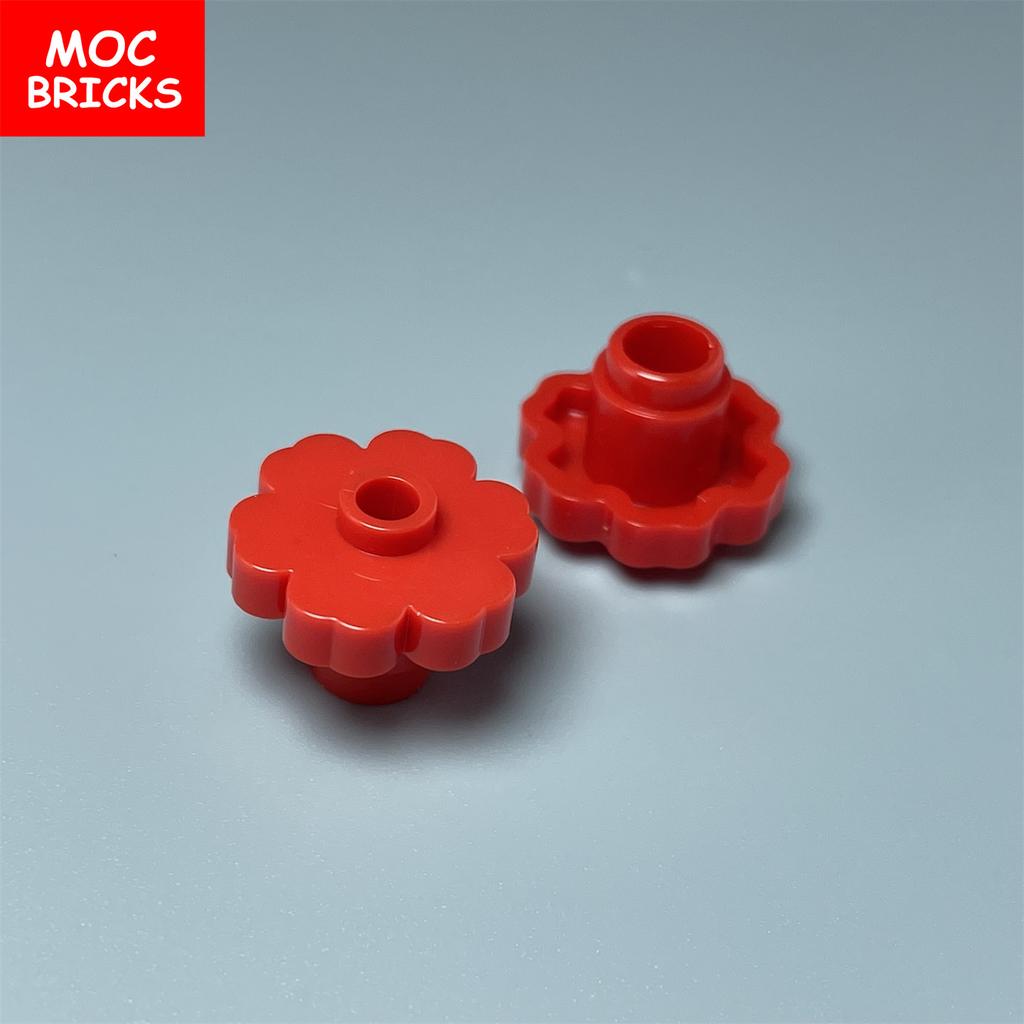 Non-Toxic Moc Bricks Plant Flower 2X2 Rounded Compatible Assembles Particles 98262 Building Blocks Parts Story Bulk Model Toys