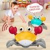 Induction Escape Crab Rechargeable Musical Electric Pet Children Electronic Interactive Toys For Children Educational Learning Climbing