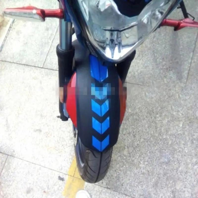 1pc Motorcycle Arrow Stripe Stickers Fender Paste Universal Waterproof Oilproof Reflective Motorbike Tape Decal Moto Accessories
