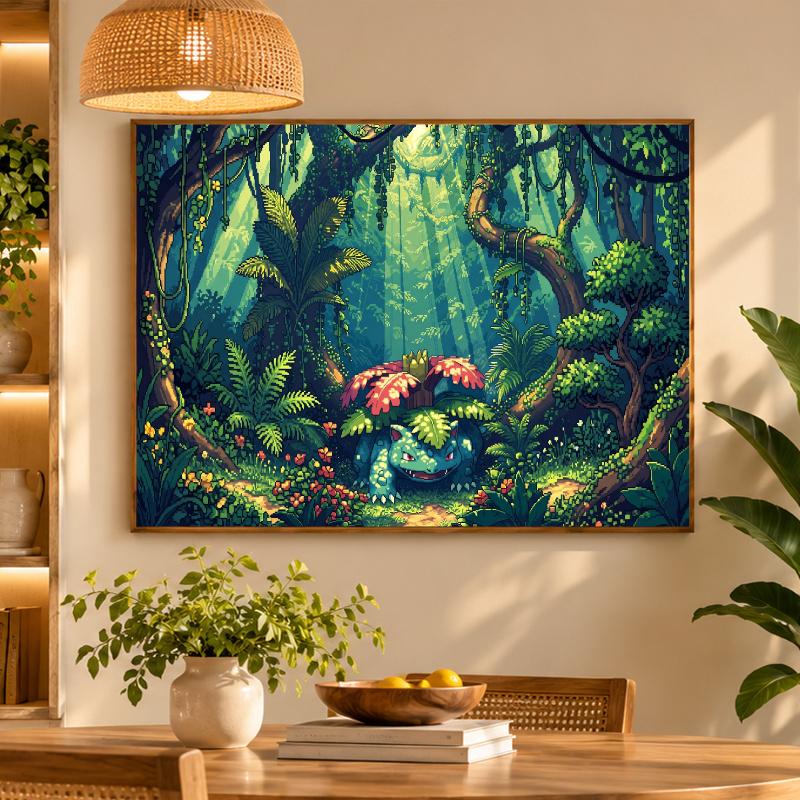 5D Diamond Painting Bulbasaur DIY Full Drill Diamond Art Kit Home Decoration