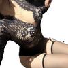 Sexy lingerie female sexy tight secretary uniform seduction deep bared lace perspective pure desire onesie