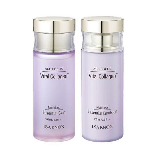 ISA KNOX Age Focus Vital Collagen 2-piece set (+ Skin 100ml + Emulsion 100ml)