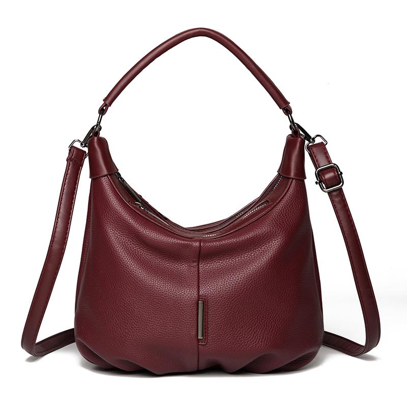 Women PU Leather Hobo Shoulder Bag Adjustable Crossbody Strap Soft Casual Handbag Large Capacity Daily Shopping Work Fashion Ladies Sling Bags
