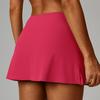 Yoga Skirt Badminton Tennis High Waist Breathable Sweat Skirt Inside Legging