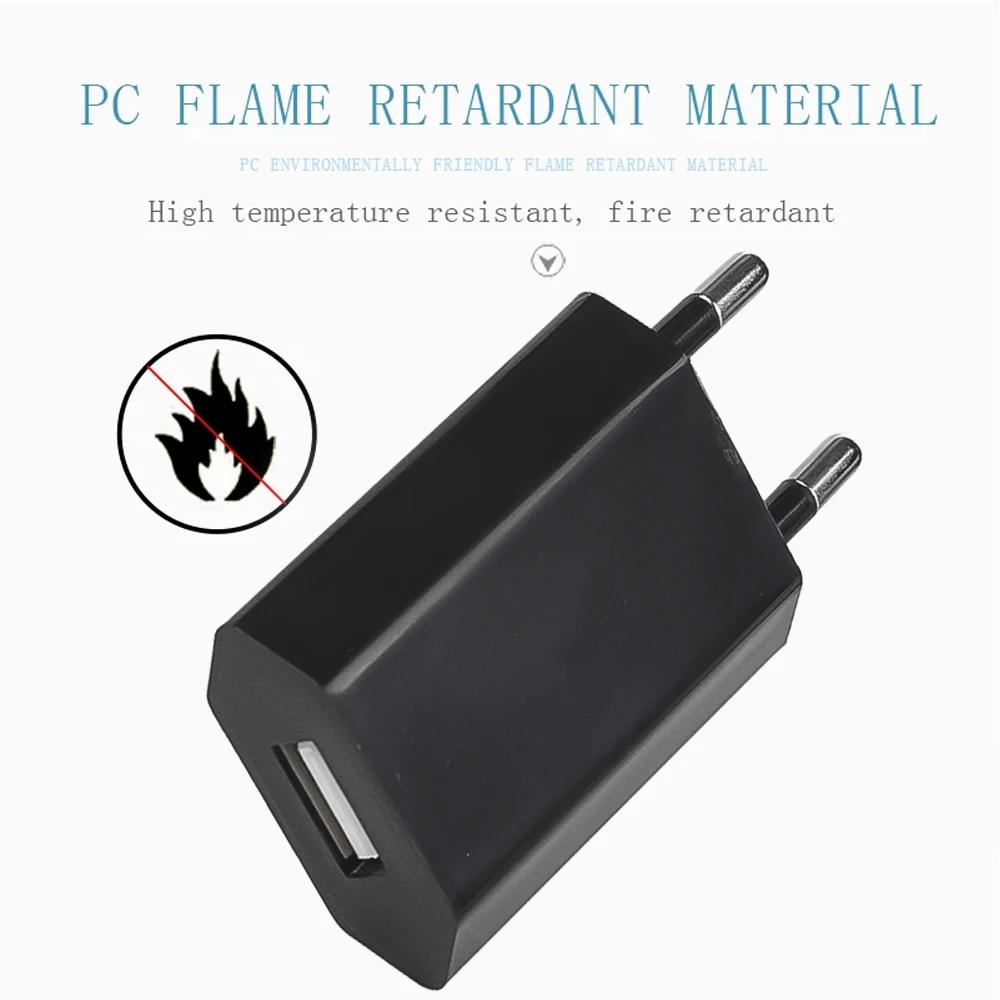 1/5Pcs Universal EU Plug Travel Mini USB Wall Charger 5V/1A Power Adapter Mobile Phone Charging for IPhone Samsung Xiaomi