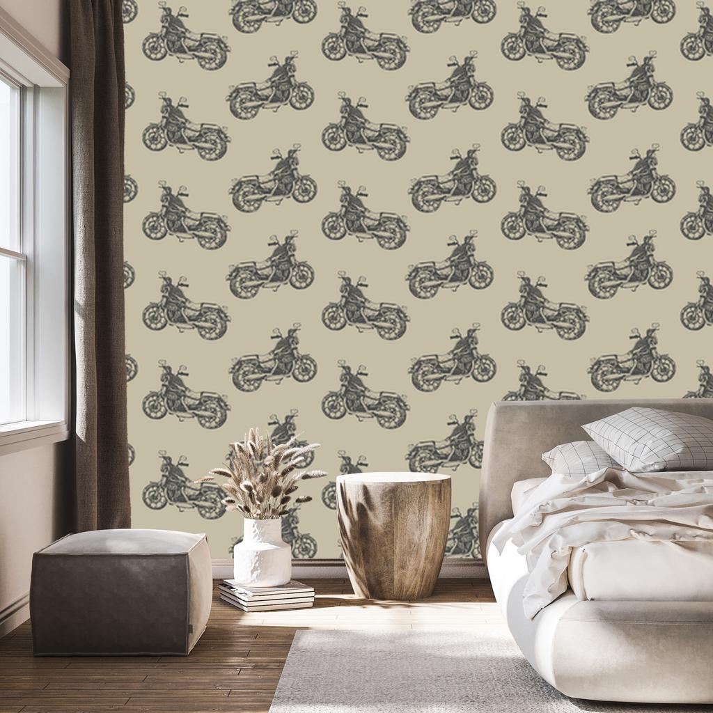 Vintage Motorcycles Wallpaper for Living Room and Bedroom 50x1000