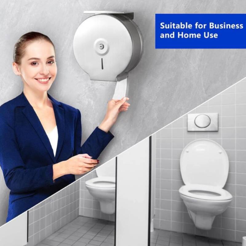 Listed Stainless Steel Bathroom Paper Dispenser Wall Mounted For Restroom
