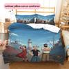 Popeye the Sailor Pattern Bedding Quilt Set  Home Decoration  Gift (1 * duvet cover + 2 * pillowcase  without core)