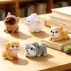 Cute Desktop Ornaments 2Pcs Mini Dog Figurines, Resin Puppy Miniature Animal Figures, Small Micro Landscape Accessories for Landscape, DIY Crafts, Car