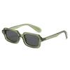 SO&EI Retro Small Rectangle Men Rivets Sunglasses Fashion Jelly Color Gradient Shades UV400 Women Sun Glasses