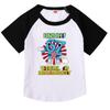 9192 Kids Girls Steal a Brainrot 67 Six Seven Print Raglan Short Sleeves Cotton T-Shirt