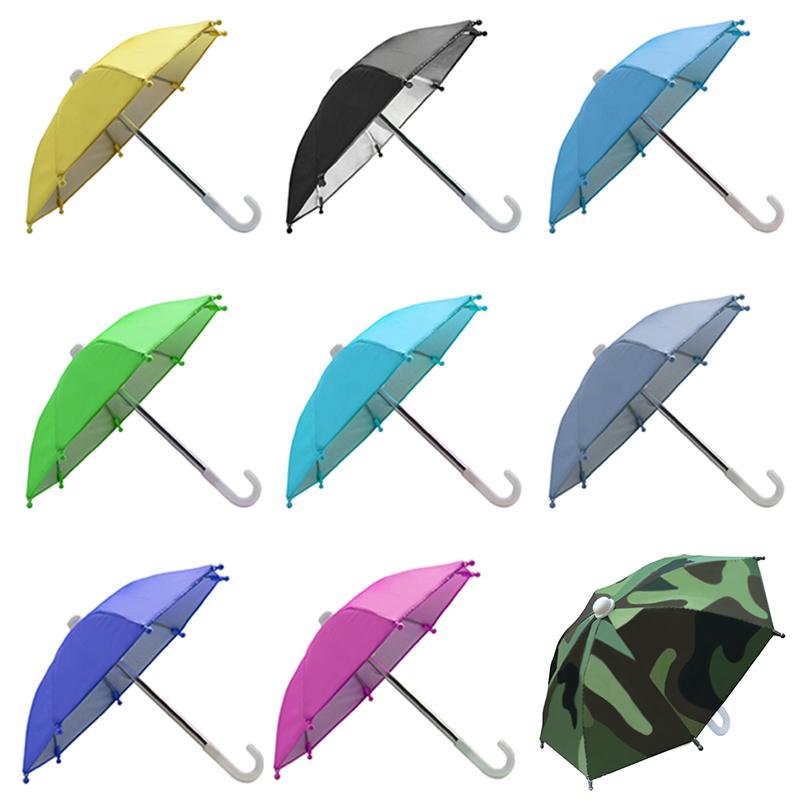 Mobile Phone Holder Mini Sunshade Umbrella Parasol Rainproof Polyester Mobile Umbrella Motorcycle Bicycle Decoration Accessories