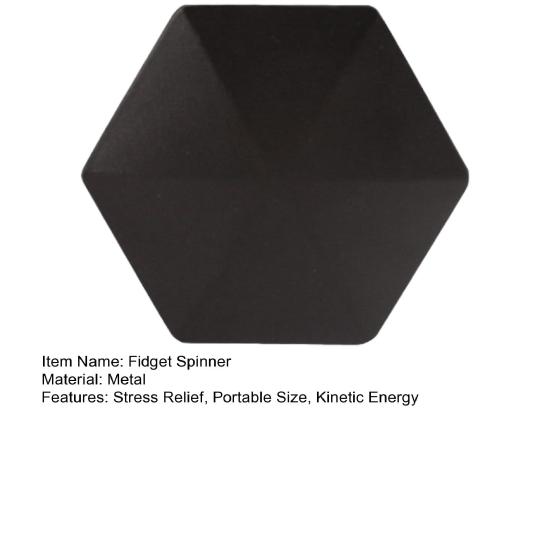 Kinetic Desk Overturn Spinning Toy Metal Fingertip Flip Fidget Toy Decompression Pocket Kinetic Energy Spinner Office Stress Relief Rotary Desk