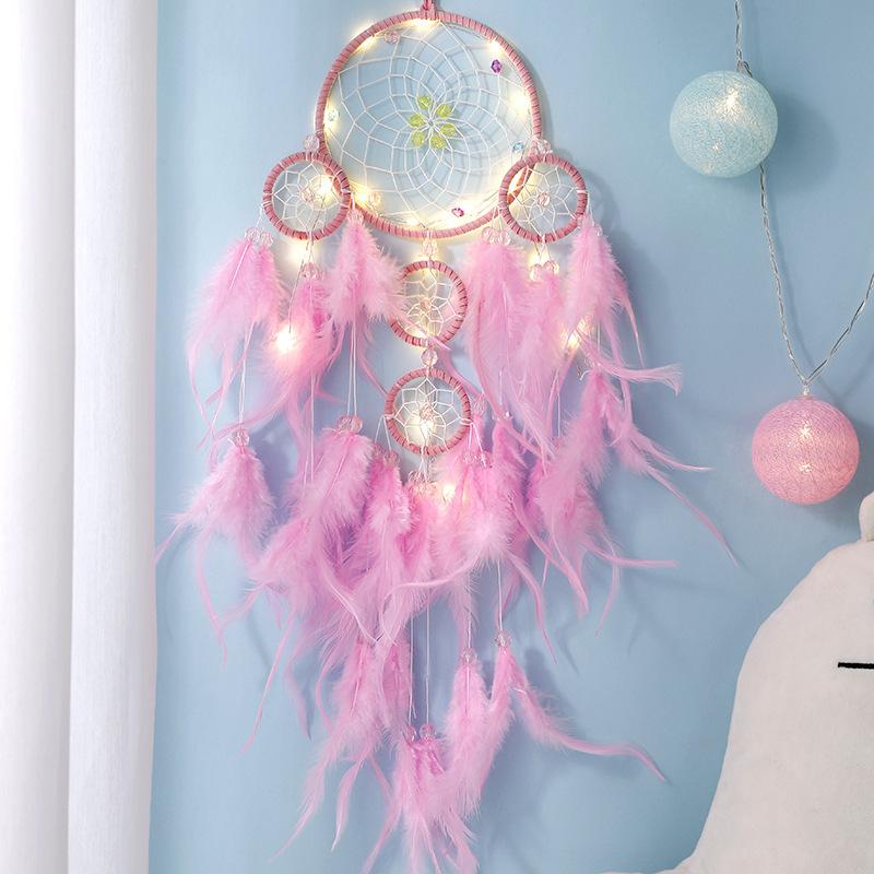 Girls' Heart Room Dream Catcher Net Wind Chime Ornaments Birthday Gifts Student Gifts Home Pendants Jewelry Crafts
