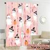 2pcs, 2D FLAT PRINTING Curtains (Without Rod) Ghostly Charm Minimalist Modern Curtains Versatile Polyester Curtains Holiday Use