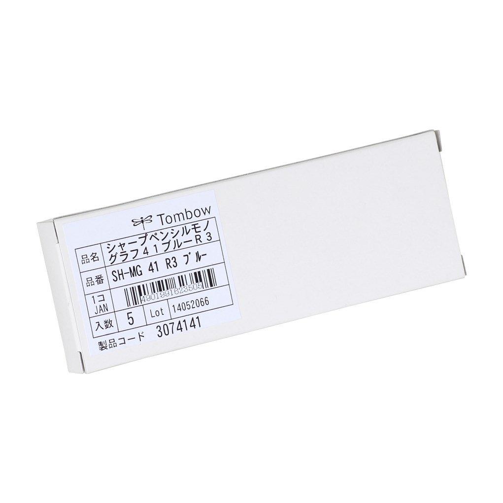 Tombow MONO Monograph Blue Mechanical Pencils 0.3" (5 Count) SH-MG41R3-5P