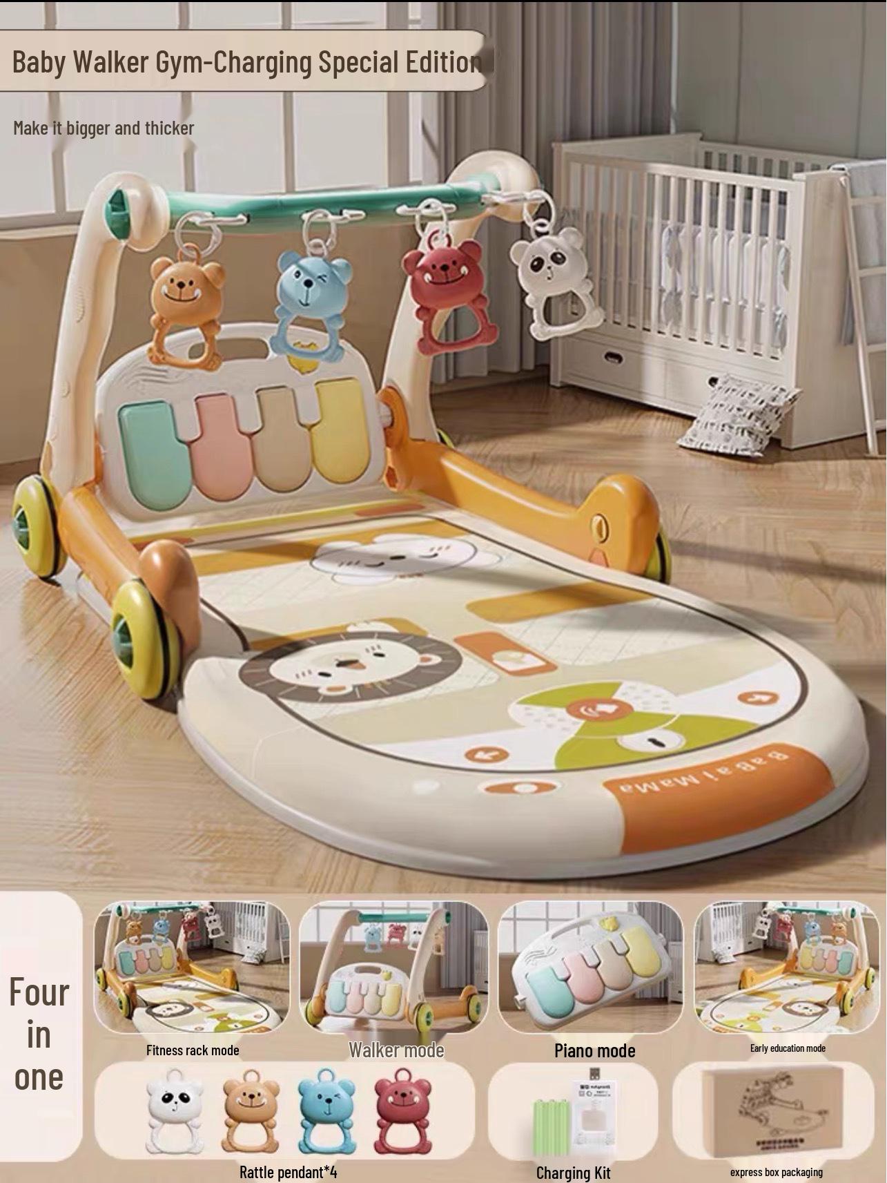 

Детский развивающий коврик с музыкой и пианино для раннего развития (0-1 год)