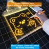 DIY Fluoreszierende Zeichentafel für Kinder - Abwischbar, Leuchtend, Transparente Nachrichtentafel Staffelei