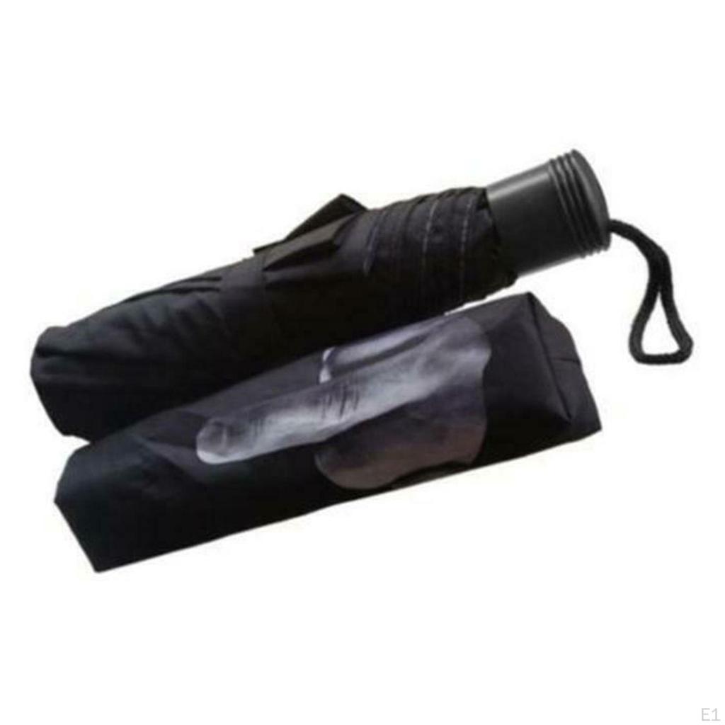Folding Umbrella Windproof Middle Finger Pattern Print