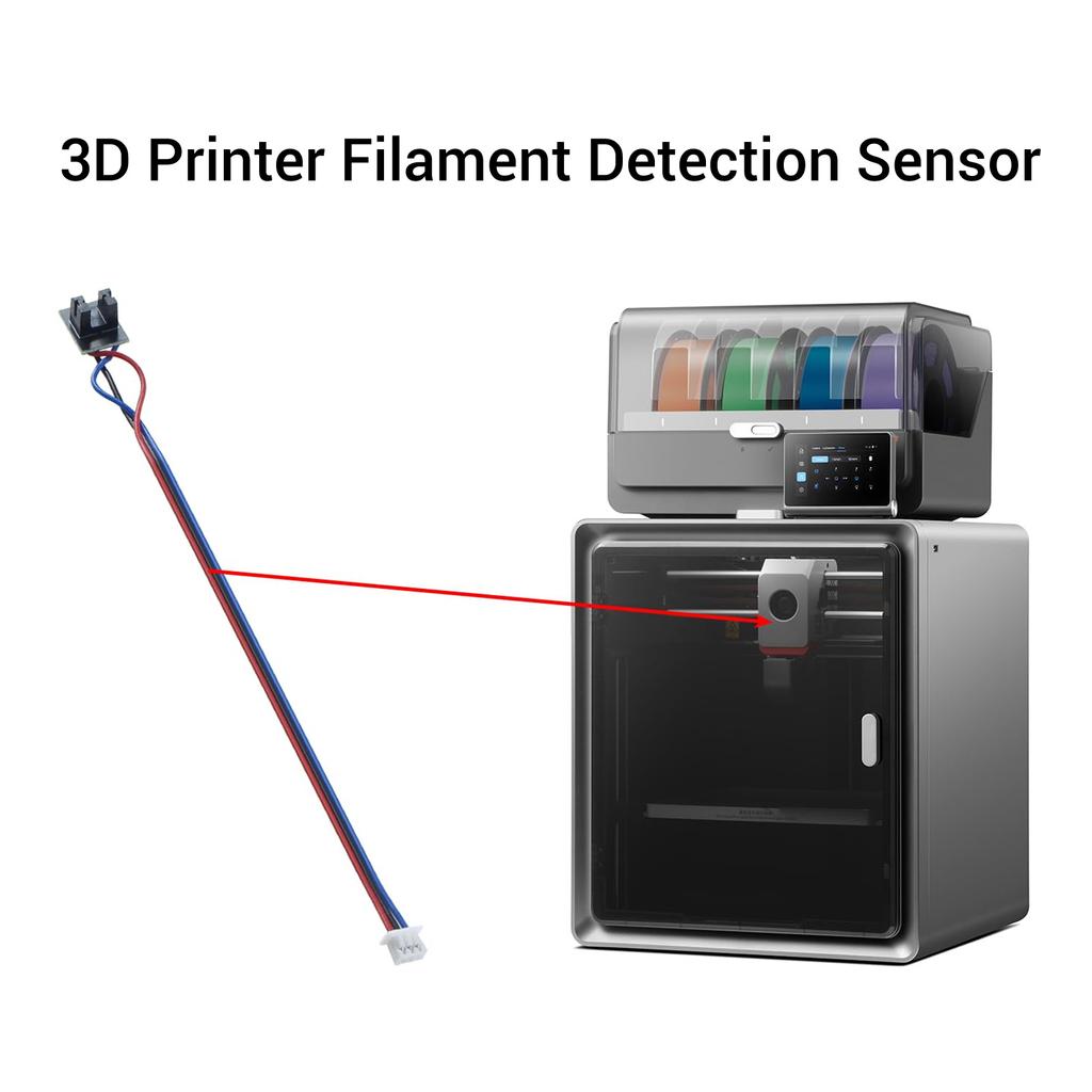 2 Stück Filamenterkennungssensor Ersatz für Anycubic Kobra S1 S1 Combo S1C Serie 3D-Drucker Filamentriss-Leerlauf-Sensor