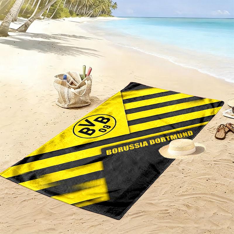BVB Print Beach Towel, Large Soft Quick Dry Towel for Beach Camping Swimming