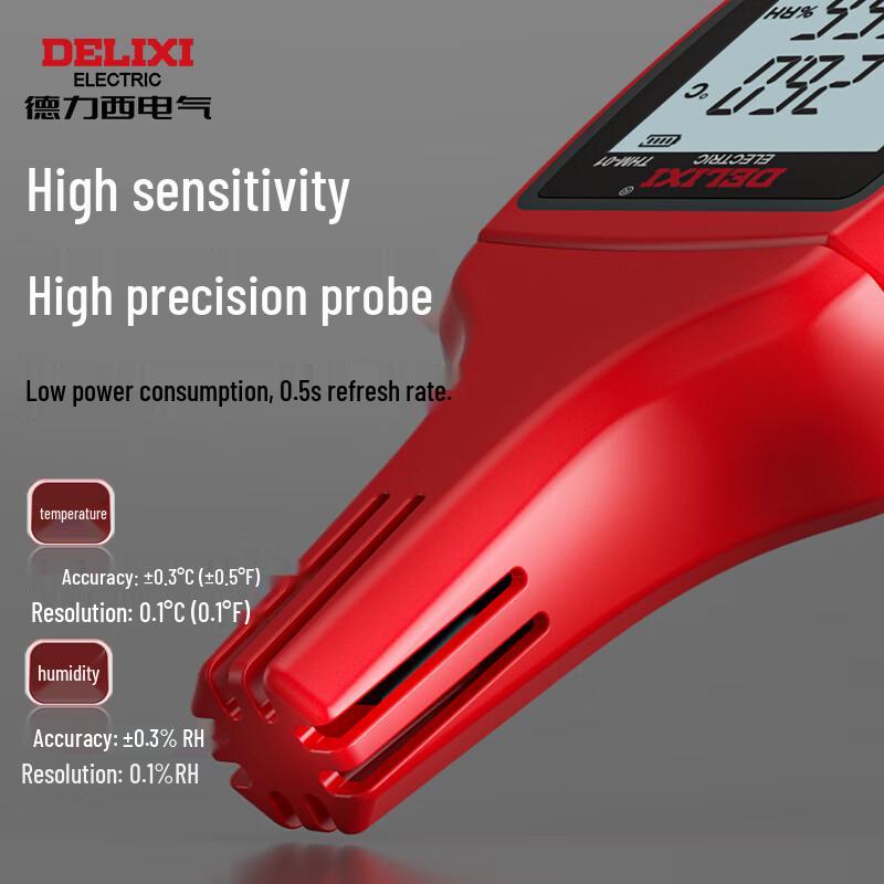 DELIXI THM01 Industrial Handheld Temperature and Humidity Meter (CN version)