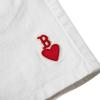 New MLB SS23 Heart Heart Series Denim Shorts Women's White 3FDPH0133-43CRS