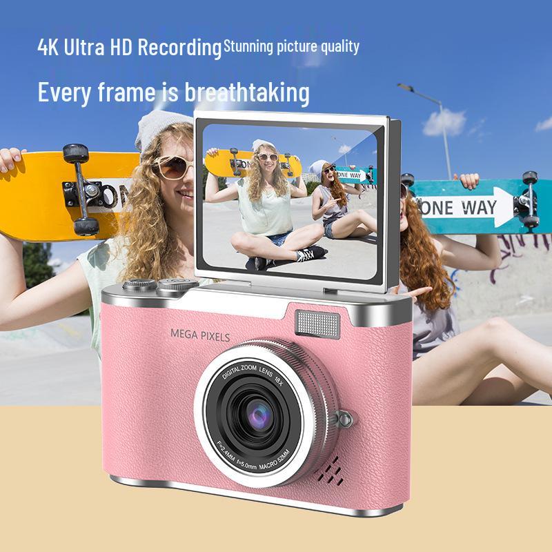 1K High Pixel Retro Digital Camera - Portable HD Entry-Level for Students & Travel Vlogs
