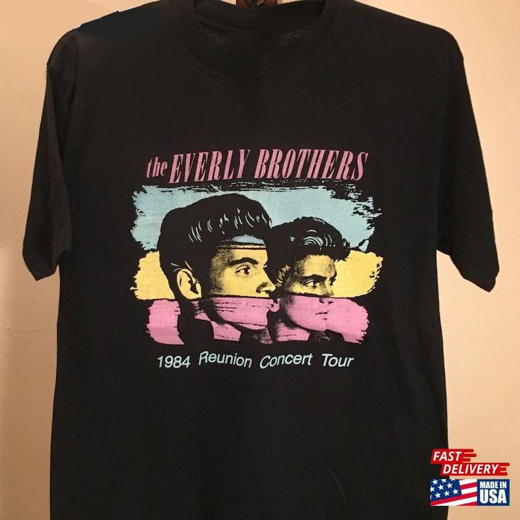 The Everly Brothers 1984 Reunion Tour TShirt Adult Size S to 5XL Unisex T-Shirt S