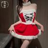 Fun Underwear Christmas Day Mood Dress Cute Plush Sexy Nightclub Suspender Skirt Slim New Suit